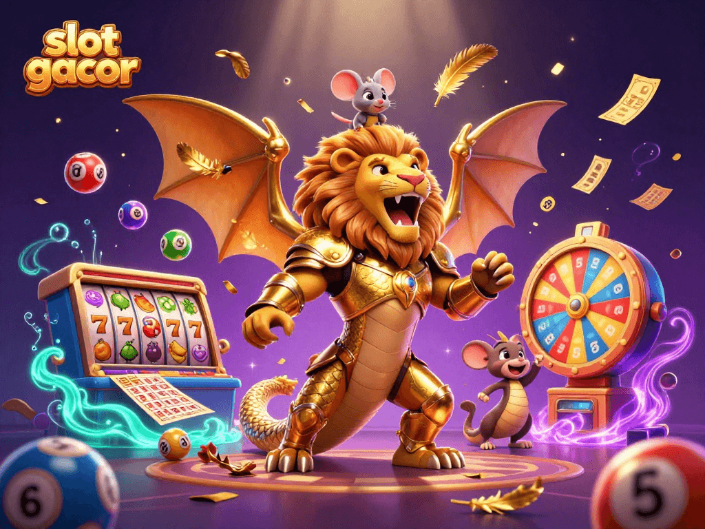 Permainan slot gacor dengan chimera kartun dan mouse berani, menghibur saat berhadiah.