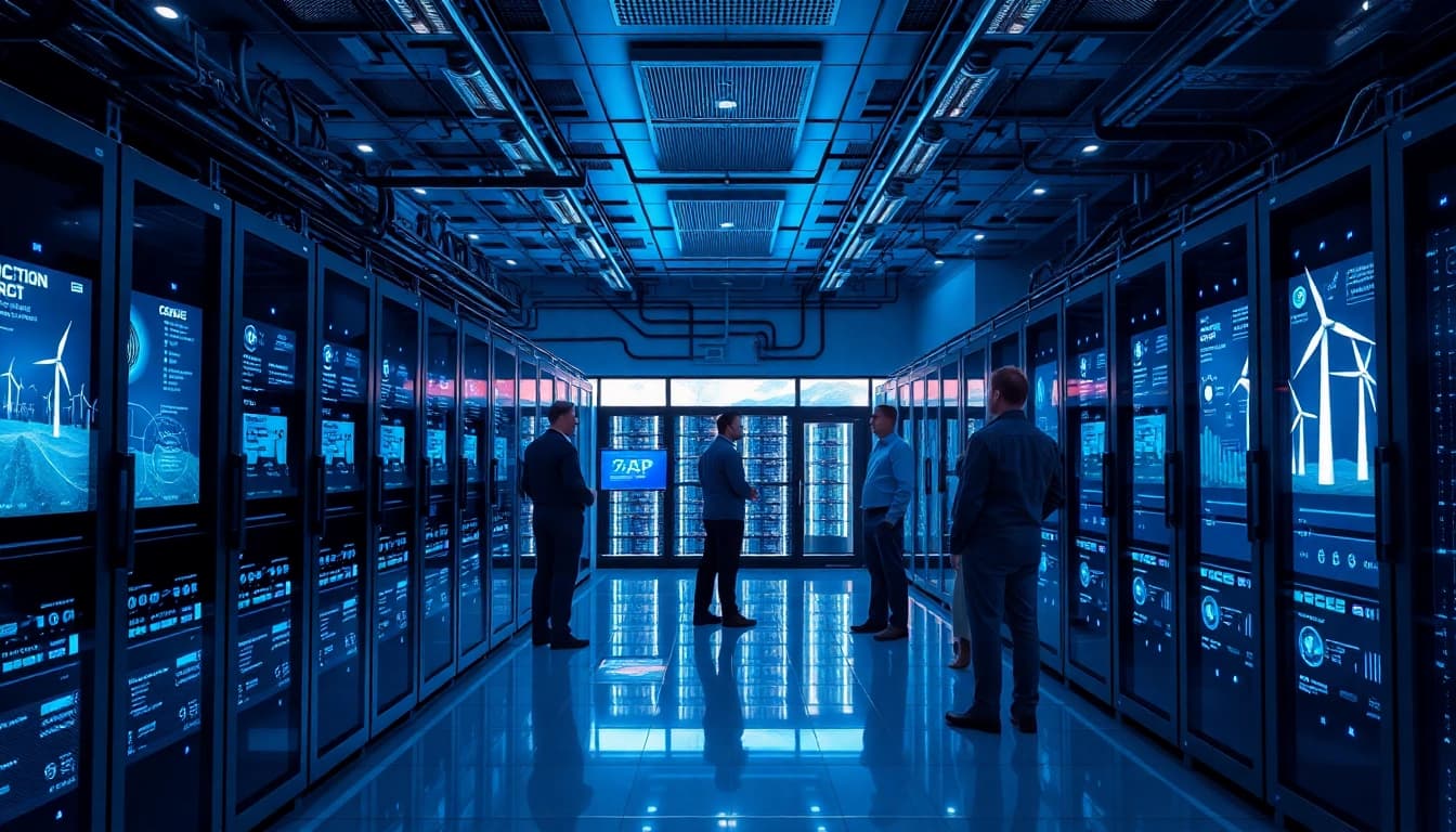 Dynamic cloud mining facility emphasizing bitcoin cloud mining technology.