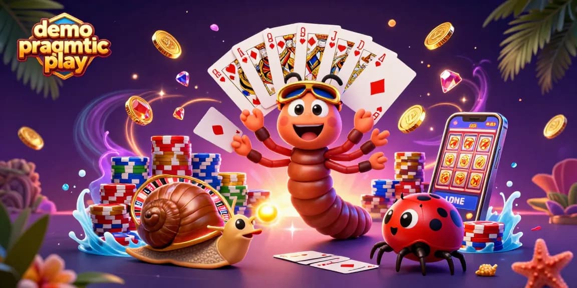 Play demo pragmatic play slots with excitement and winning gameplay, featuring vibrant casino action elements.