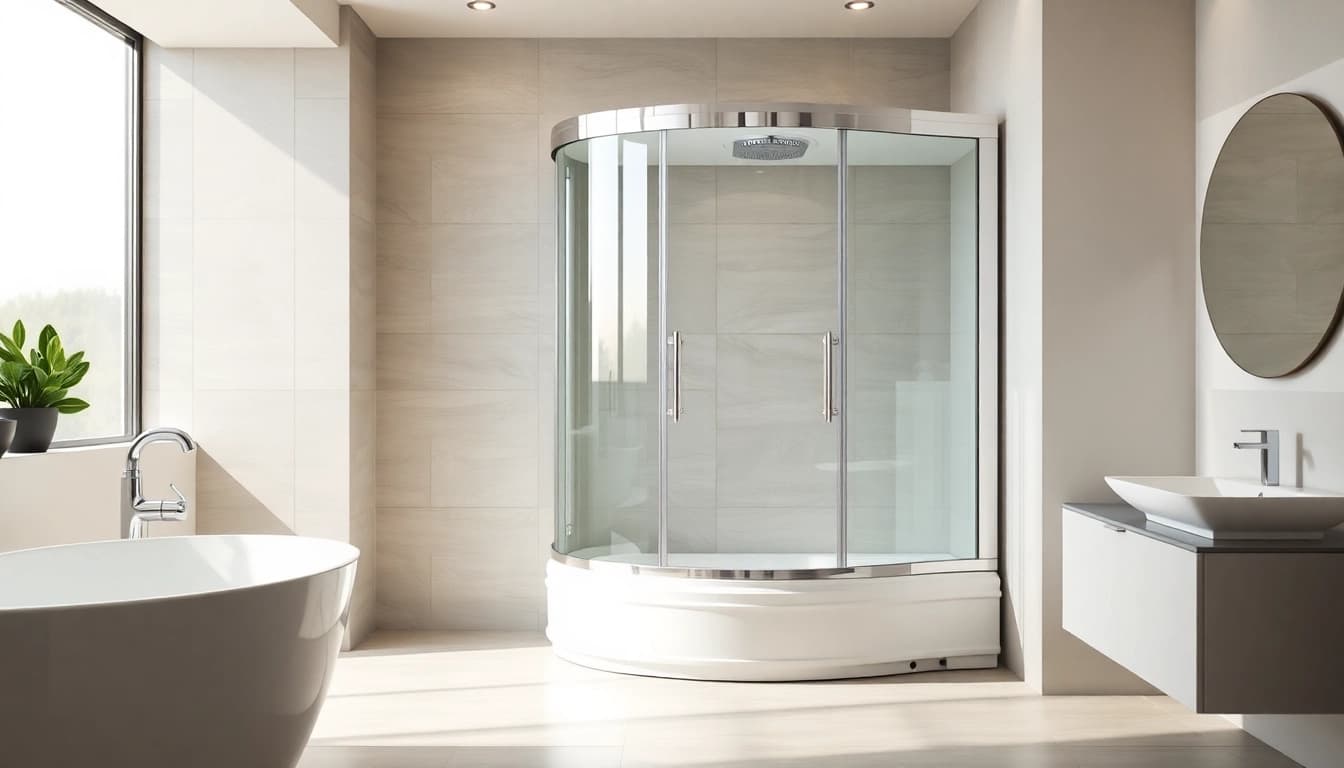 Erleben Sie die elegante sonni Duschkabine in einem modernen Badezimmer-Design.