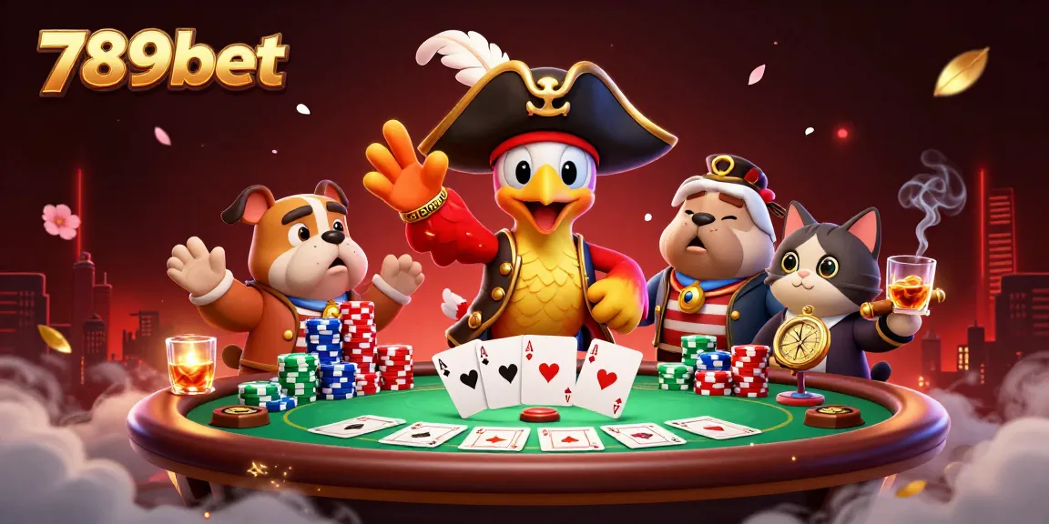 Engage with thrilling poker action at 789bet featuring vibrant characters and game elements.