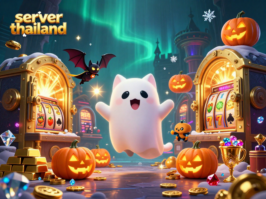 Spin the reels with the ghost cat in the haunted casino for server thailand adventures.