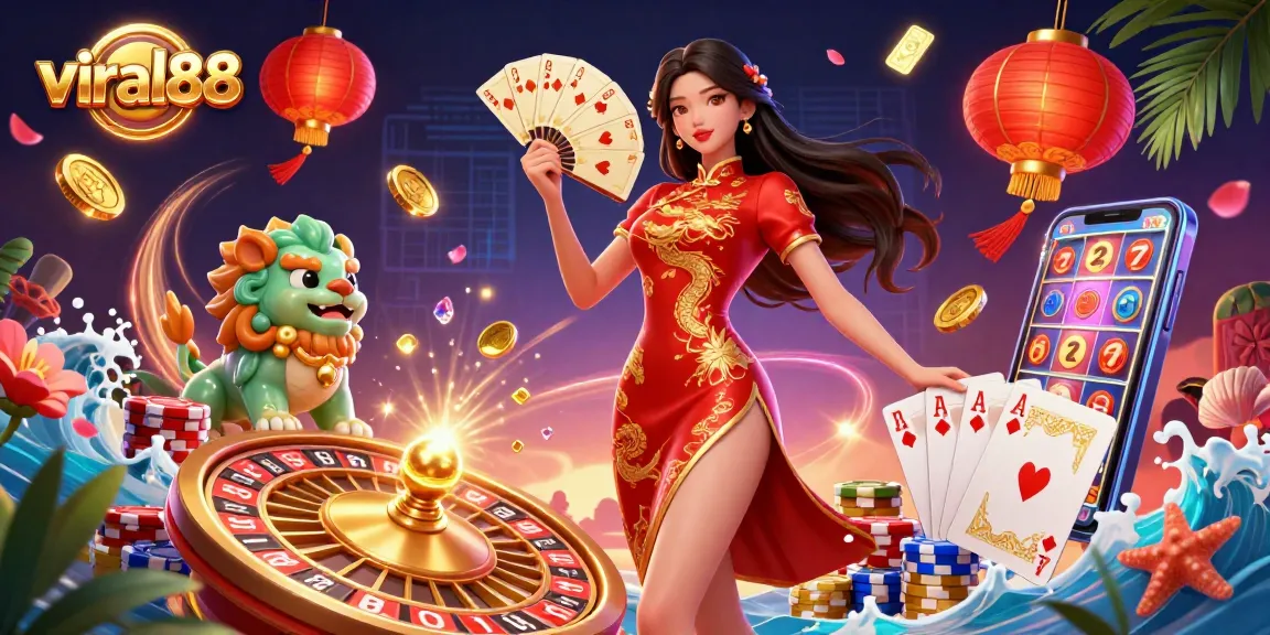Engage with viral88's vibrant casino atmosphere by spinning the 3D roulette wheel and winning big!