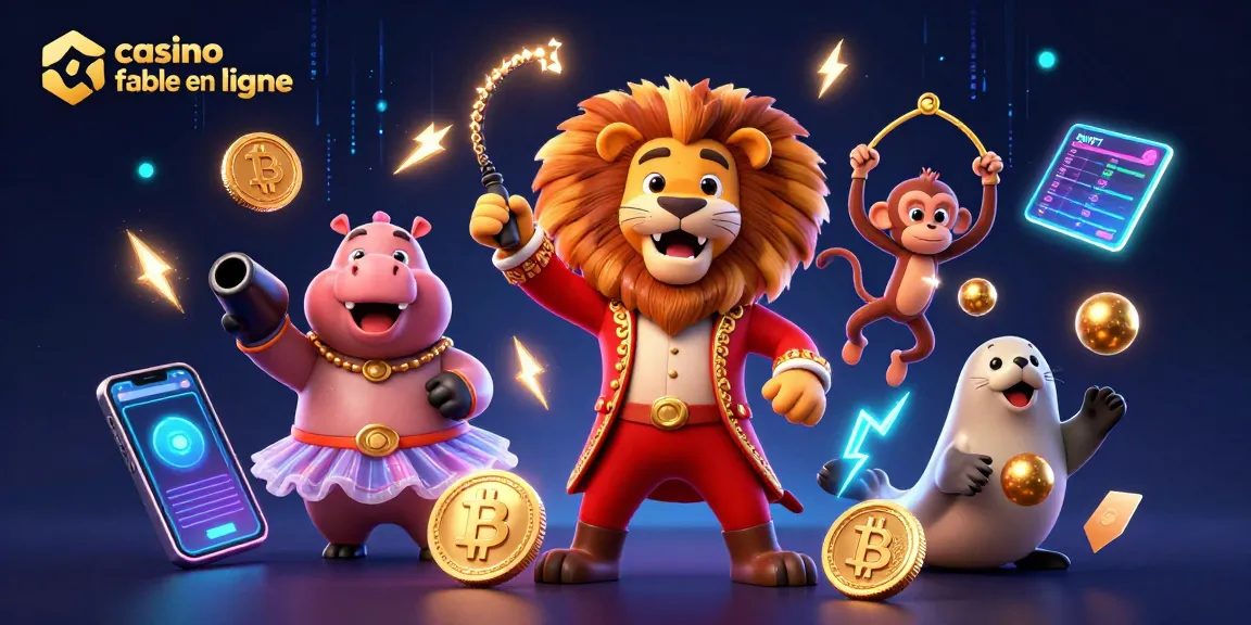 Jouer à des jeux dans un casino fiable en ligne avec une animation colorée et dynamique.