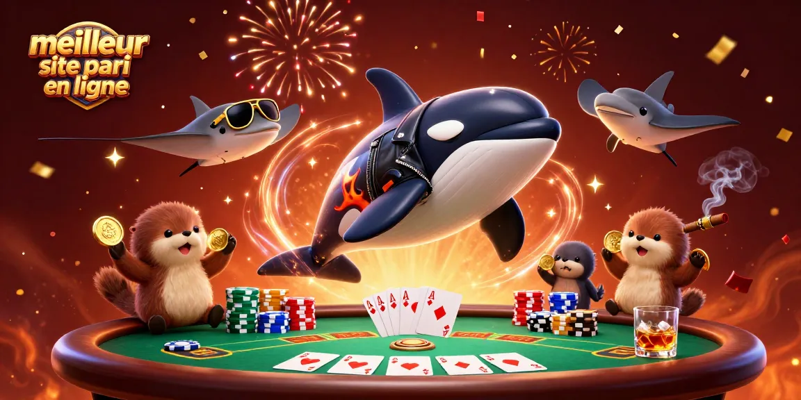 Rejoignez le meilleur site de pari en ligne avec une illustration engageante de personnages de casino animés.