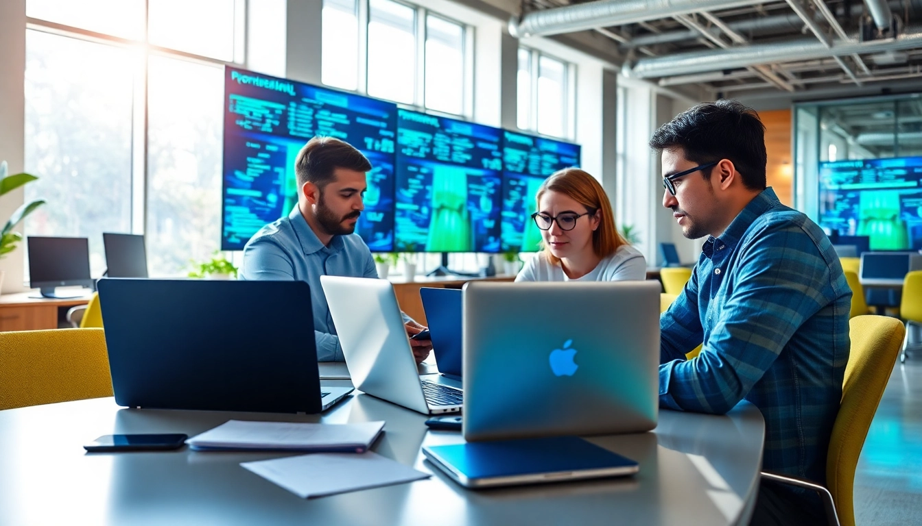 Enhance your business with managed it services lakeland by a professional IT team in a modern workspace.