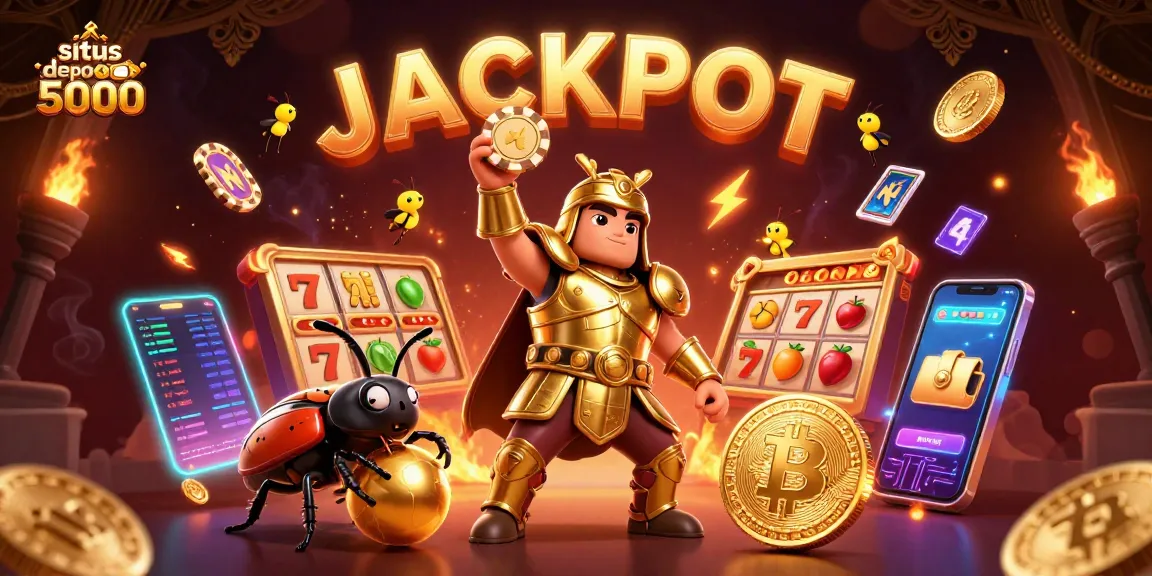Menangkan big jackpot di situs depo 5000 dengan simbol keberuntungan dalam 3D yang menarik.