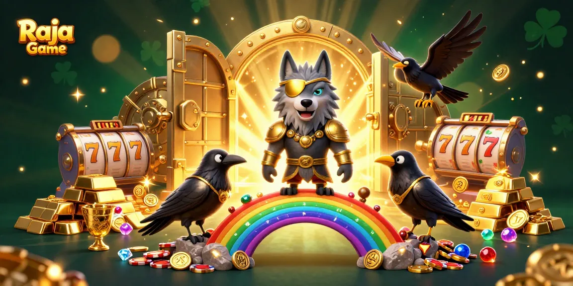 Engage with Raja Game in an electrifying lottery atmosphere filled with vibrant slot elements.