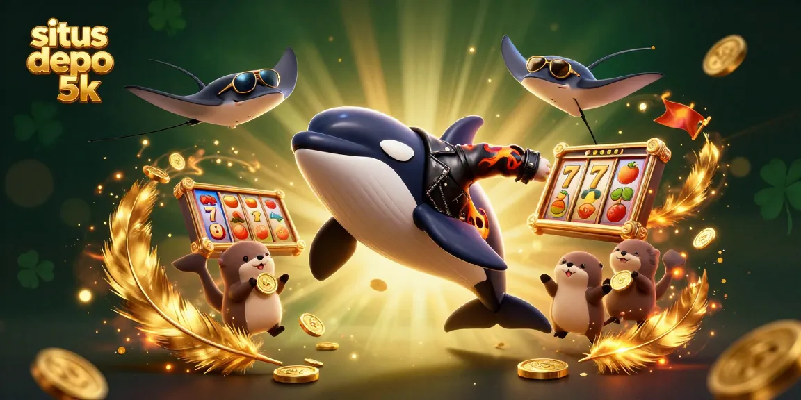 Experience exciting gameplay at situs depo 5k with dynamic characters and slot elements in a vibrant 3D scene.