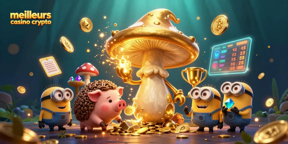 Découvrez les meilleurs casinos crypto avec un magicien champignon et des crypto-monnaies scintillantes.