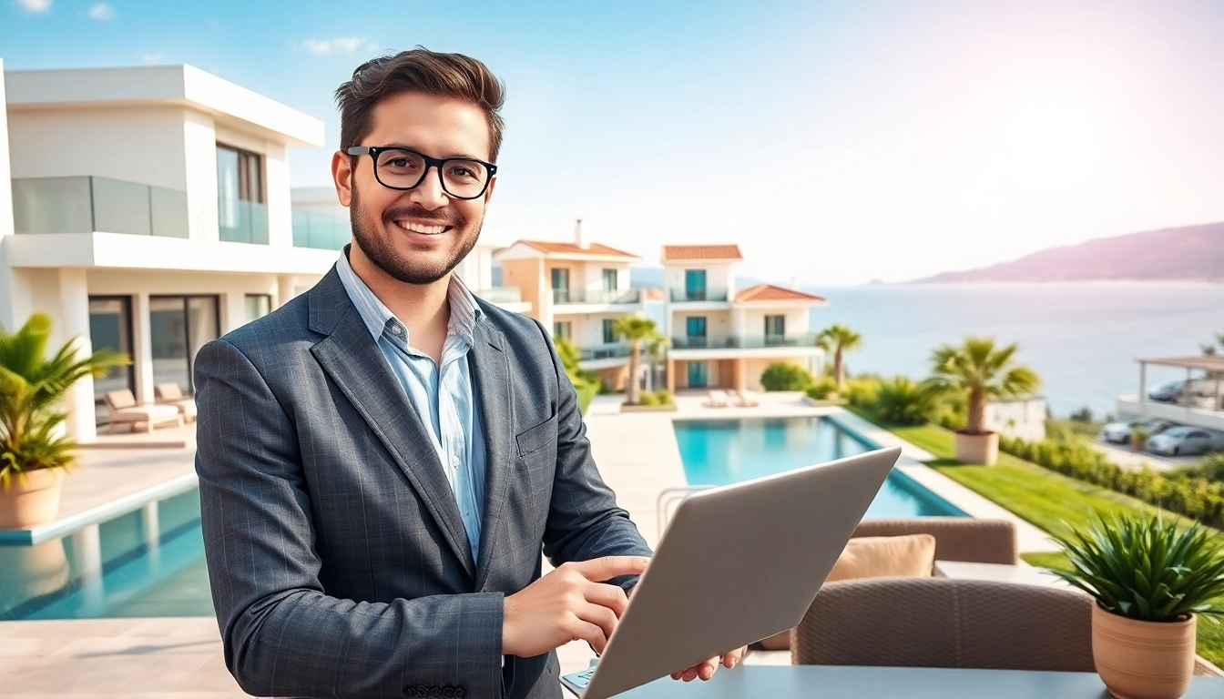 Buy property in Alanya with a professional agent showcasing modern villas and apartments.