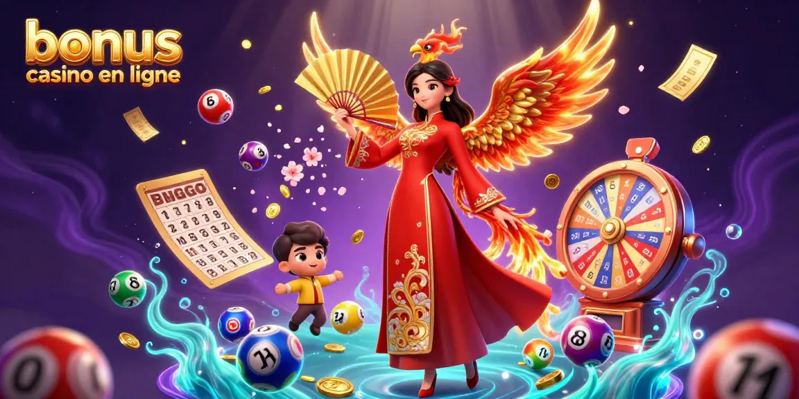 Découvrez des opportunités passionnantes de bonus casino en ligne, mettant en scène des personnages vibrants au milieu de visuels sur le thème des casinos.