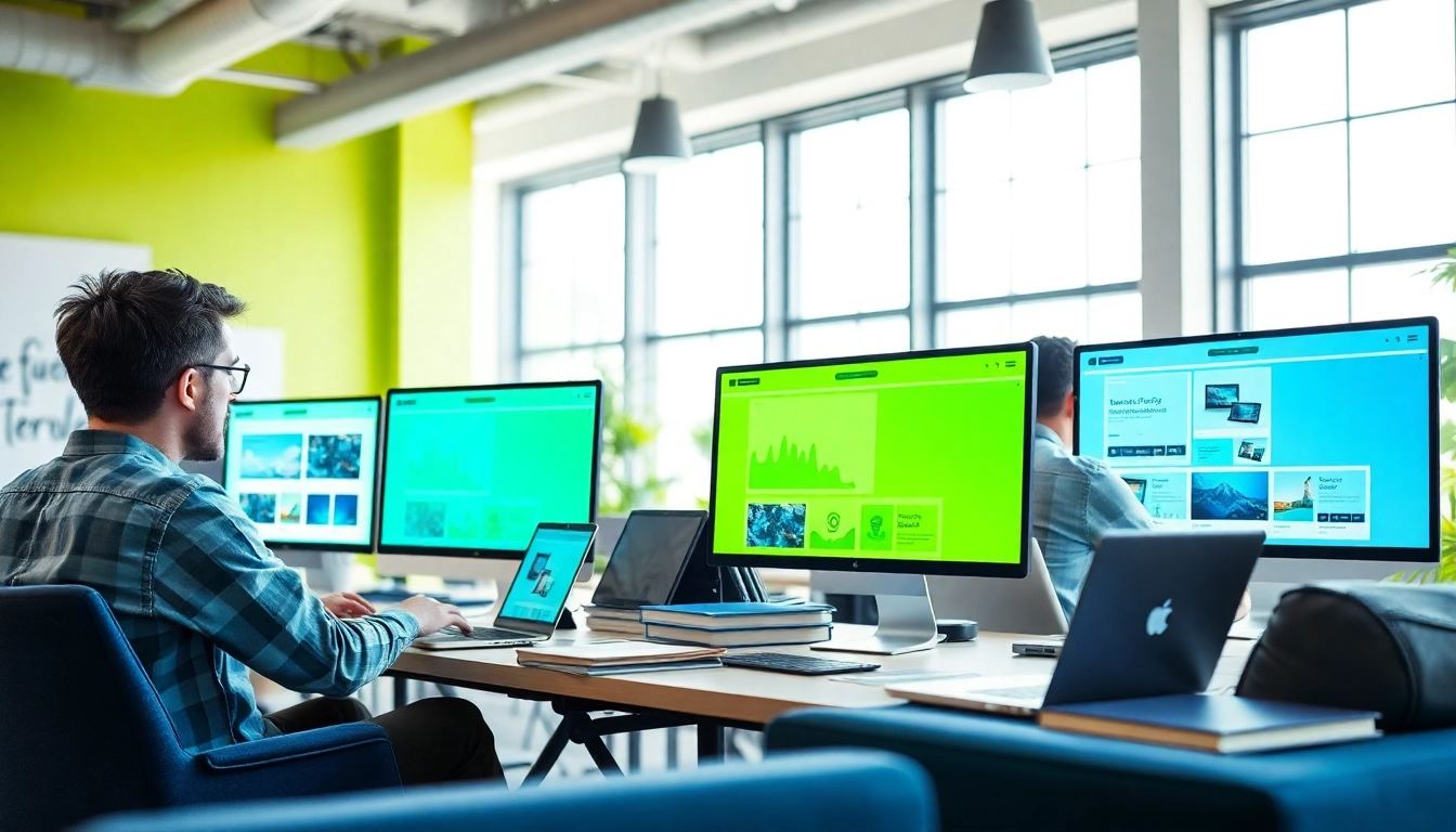 Website erstellen lassen in einem modernen Webdesign-Büro, wo Kreativität lebendig wird.
