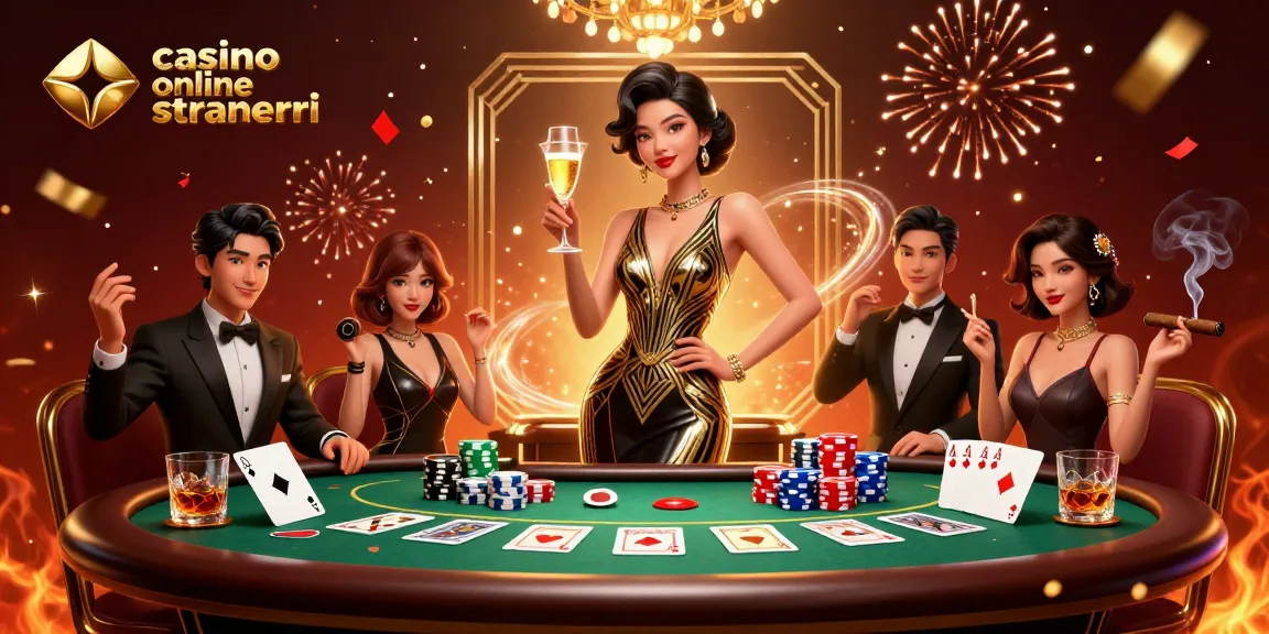 Interagisci con i migliori casino online stranieri, mostrando scene di gioco glamour e azione avvincente nel poker.