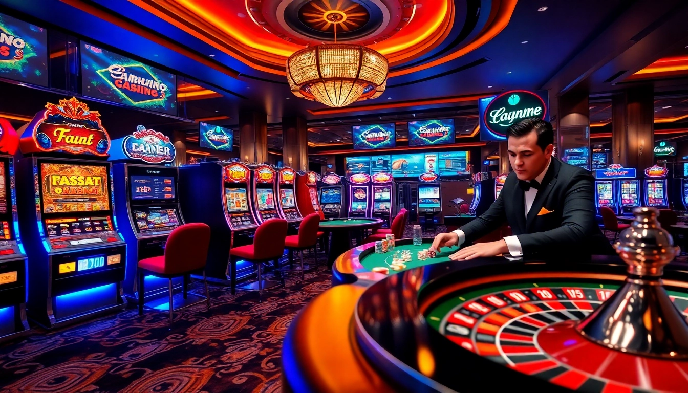 Experience the excitement of slot online hari ini with vibrant slot machines and lively casino ambiance.
