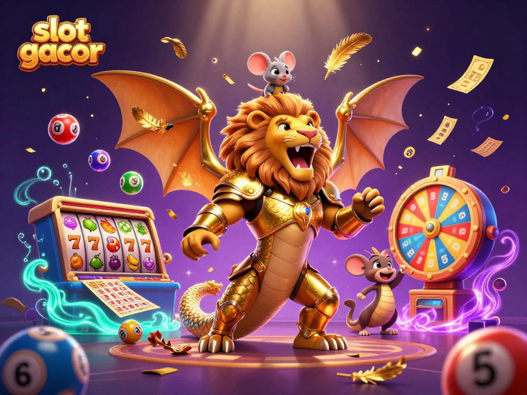Permainan slot gacor dengan chimera kartun dan mouse berani, menghibur saat berhadiah.
