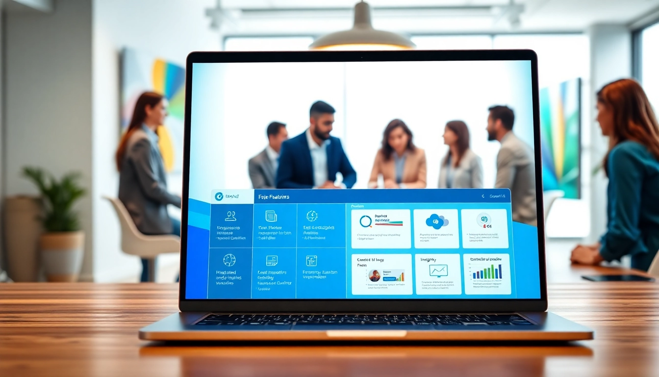 Showcasing an enterprise assistant platform in a modern workspace with team collaboration.