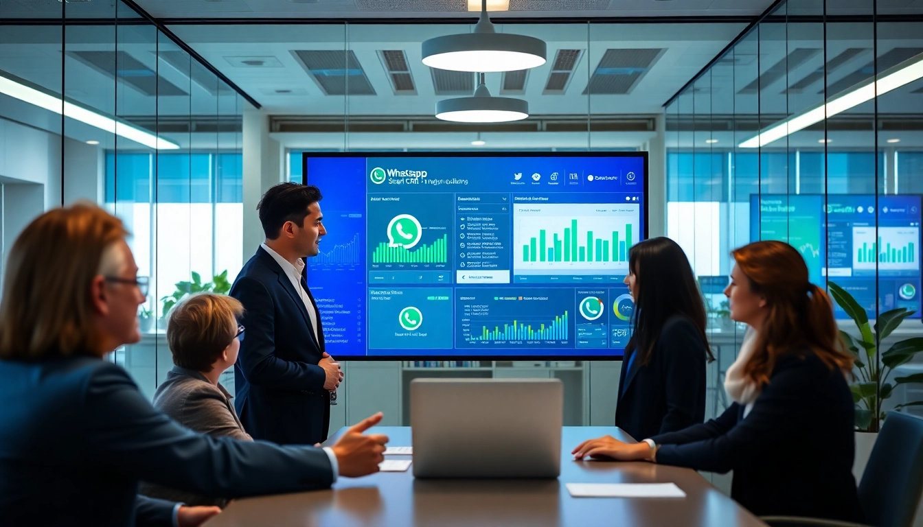 Boost business efficiency with WhatsApp Smart CRM insights through a collaborative team setting.