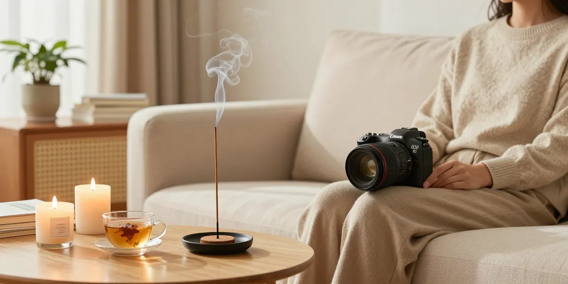 Experience calm and relaxation with buy-white-tiger-liquid-incense in a cozy living room setting.