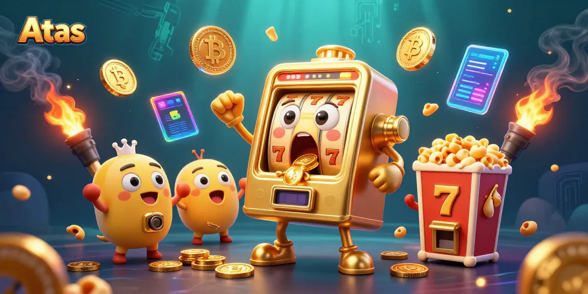 Experience fun at Atas Casino with thrilling golden slot machines hitting jackpots and cheering