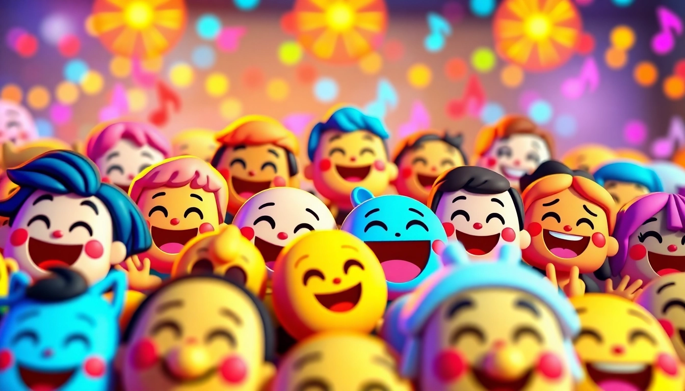 Engaging tiktok emojis displayed vibrantly, enhancing creative expression and communication.