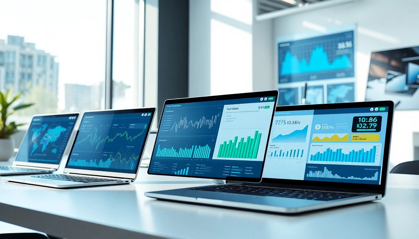 Visualize AI for competitor analysis with dynamic analytics dashboards in a modern workspace.