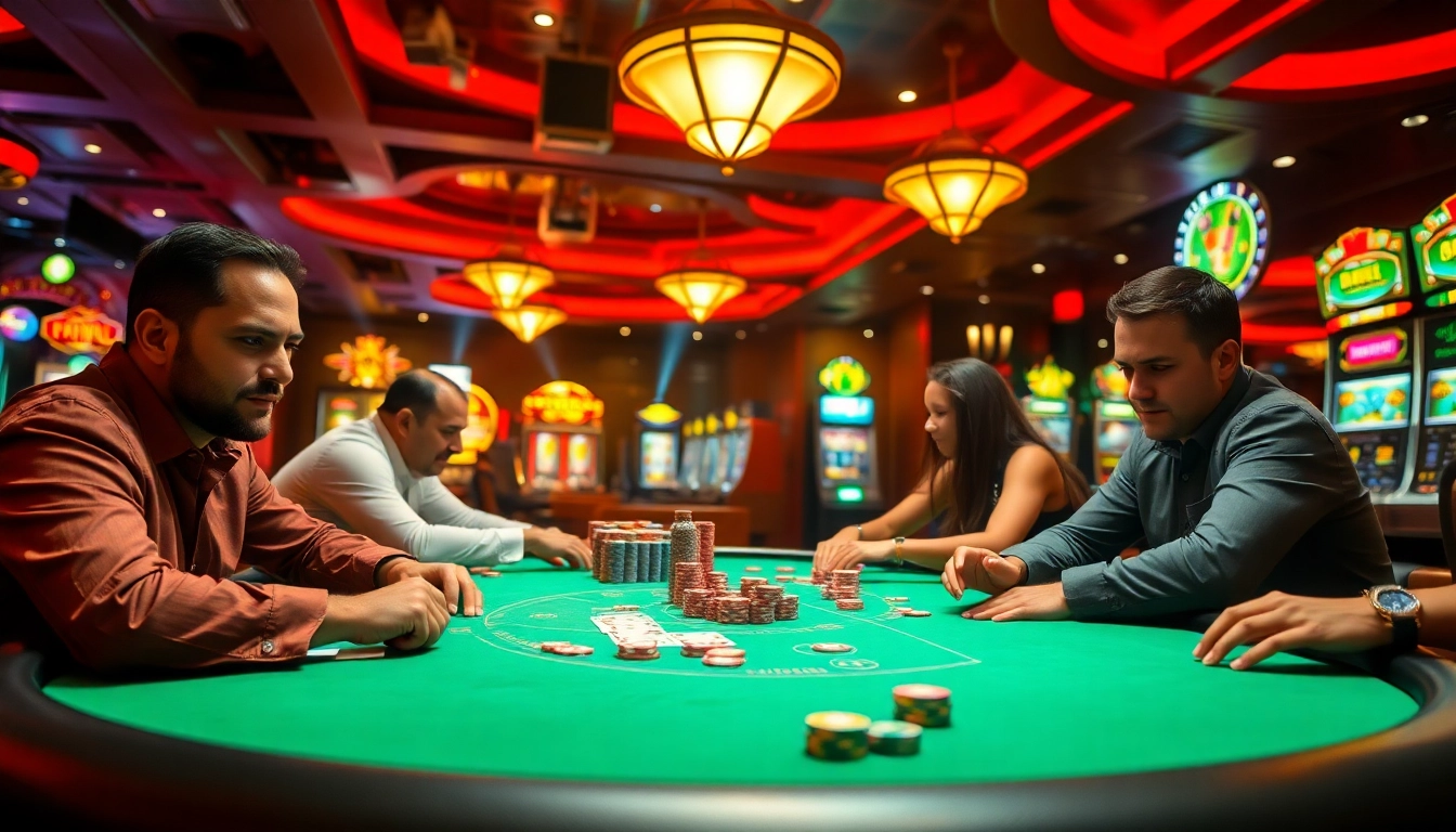 Menggoda pemain dengan permainan casino bbni4d di meja poker yang meriah.