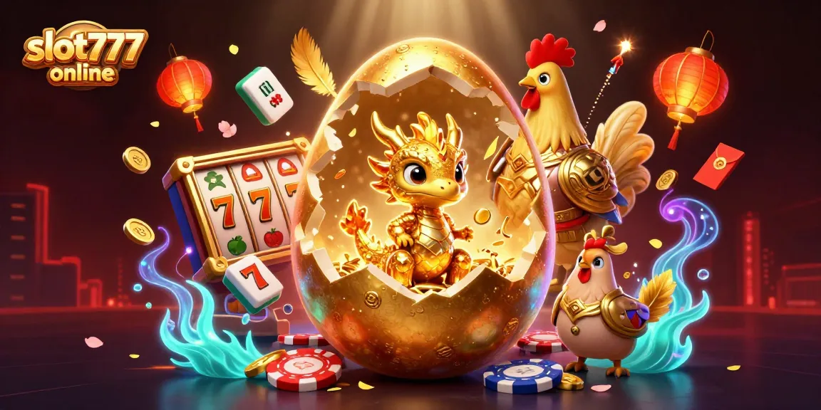 Engage with slot777 online as the golden dragon and poker chips create a stunning casino atmosphere.