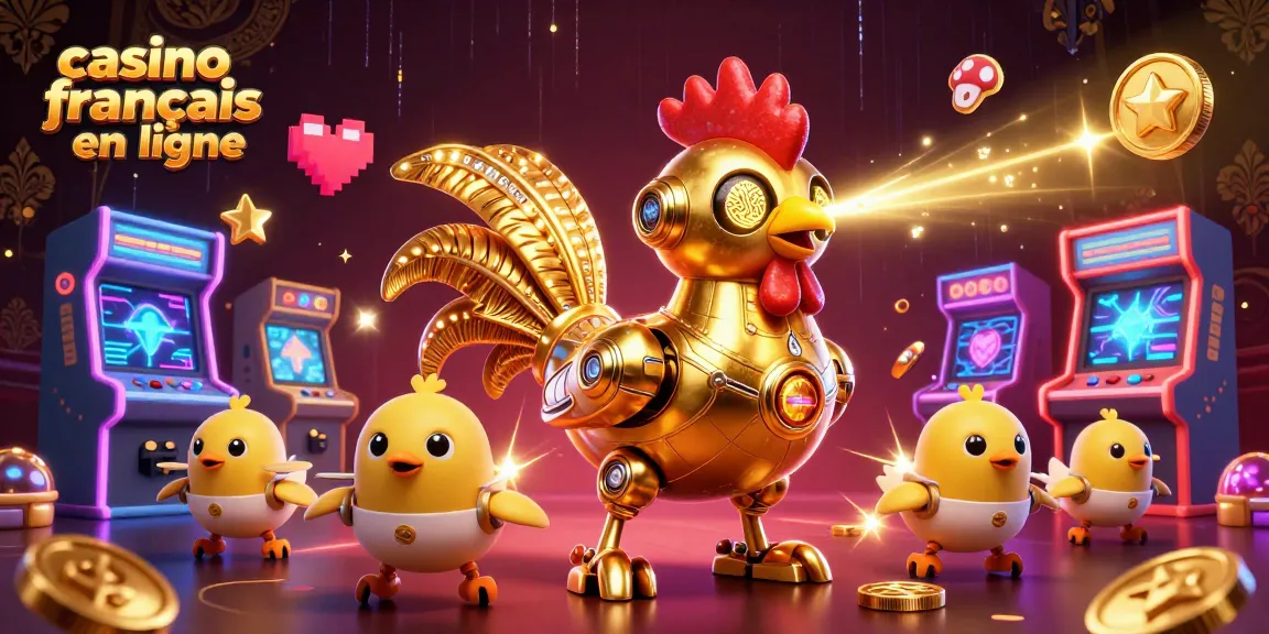 Expérimentez le jeu captivant dans un casino francais en ligne avec un robot en or et des drones survoltés.