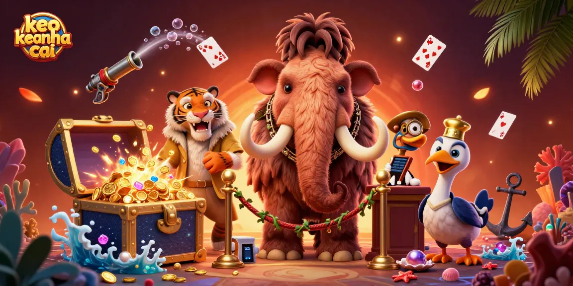 Experience thrilling action with keo nha cai in this vivid casino scene featuring lively characters.
