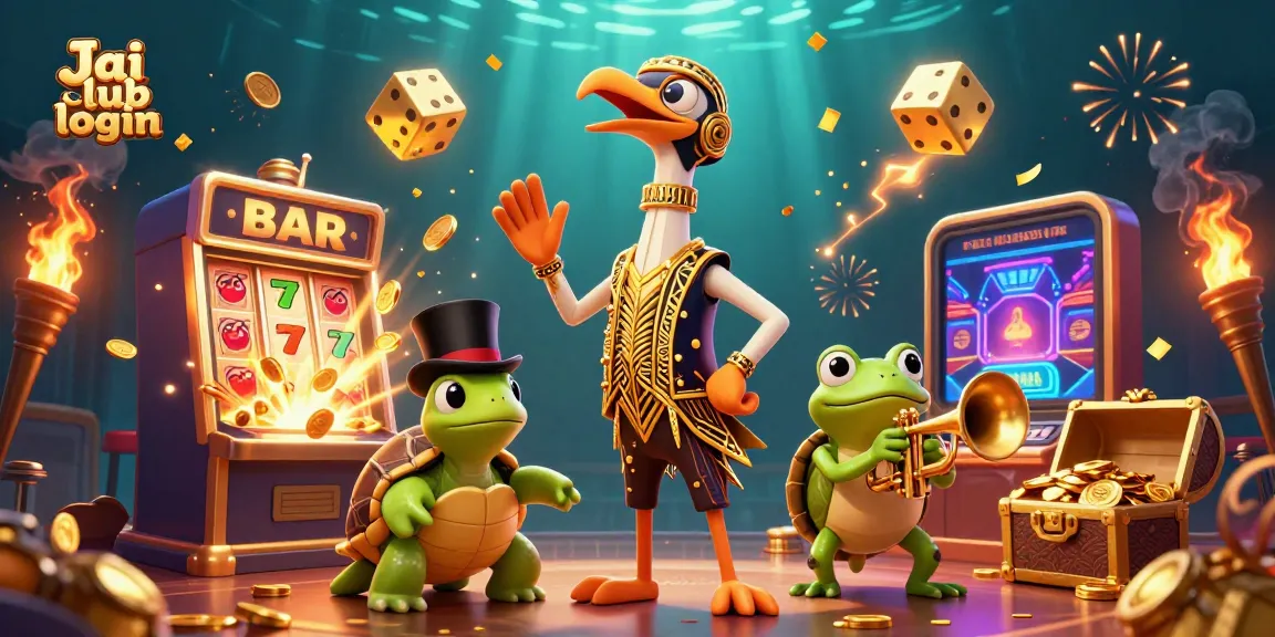 Engage in exciting gameplay with Jai club login surrounded by vibrant 3D characters and dynamic game elements.