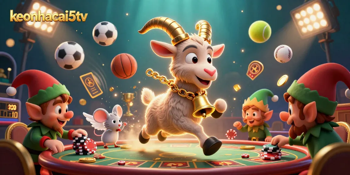 Engage with keonhacai5tv as lively characters manage a festive casino filled with dynamic betting elements.