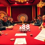Experience the thrill of poker at https://xx88.boats/ with eager players around a casino table.