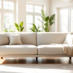 Stylish sofa bed uk featured in a modern living room with cozy decor.