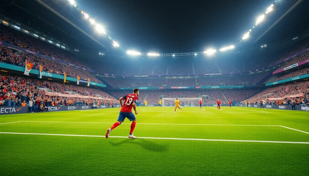 축구중계 중 선수들이 공을 차는 순간의 스릴 넘치는 사진