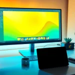 Nano banana AI image editing tool displayed in a modern workspace