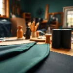 Skai leer materialen en ambachtelijke tools voor creatief gebruik.