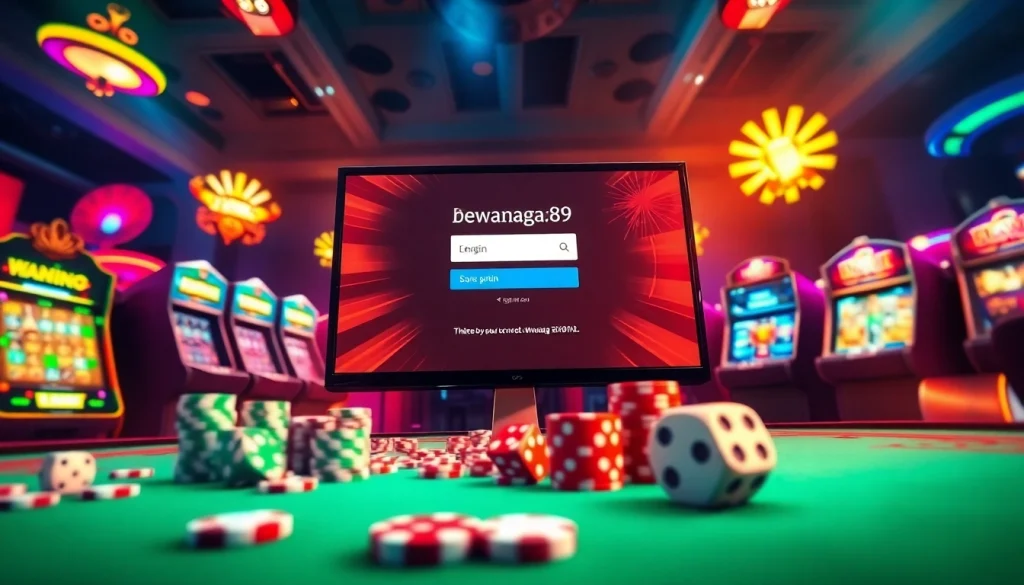 Berinteraksi dengan mulus menggunakan login DEWANAGA89 di platform kasino online dinamis dengan mesin slot berwarna-warni.