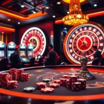SHBET players enjoying a thrilling casino experience with vibrant gaming tables and slot machines.