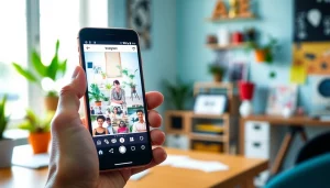 Learn to monetize Instagram stories link with a professional in a creative workspace.