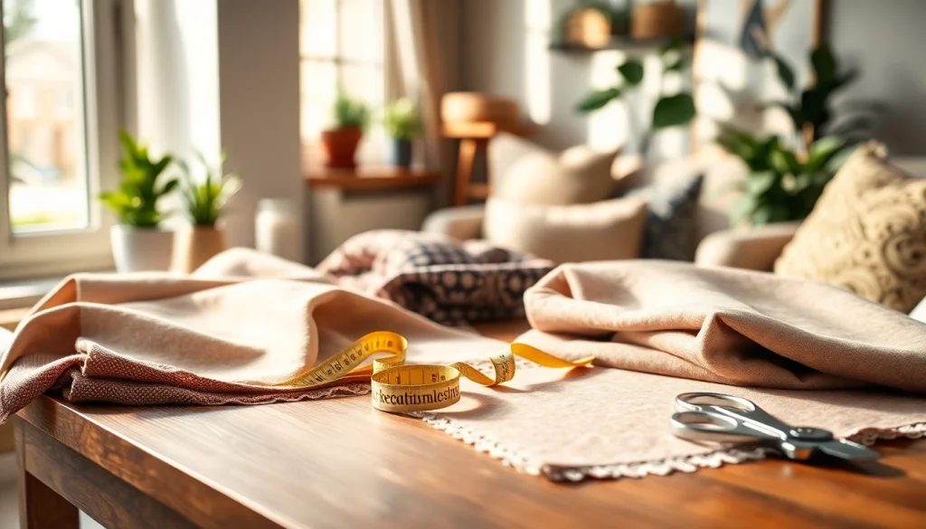 Bekijk de verschillende gordijnstof monsters die mooi zijn gepresenteerd.