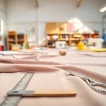 Bekijk poplin katoen stoffen met levendige kleuren en perfecte textuur in een ontwerpomgeving.