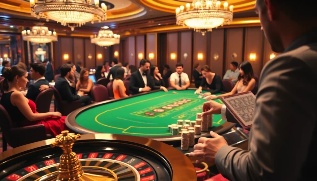 Rasakan sensasi kemenangan Datuk Win pada permainan kasino taruhan tinggi dengan meja yang penuh warna dan pemain yang antusias.