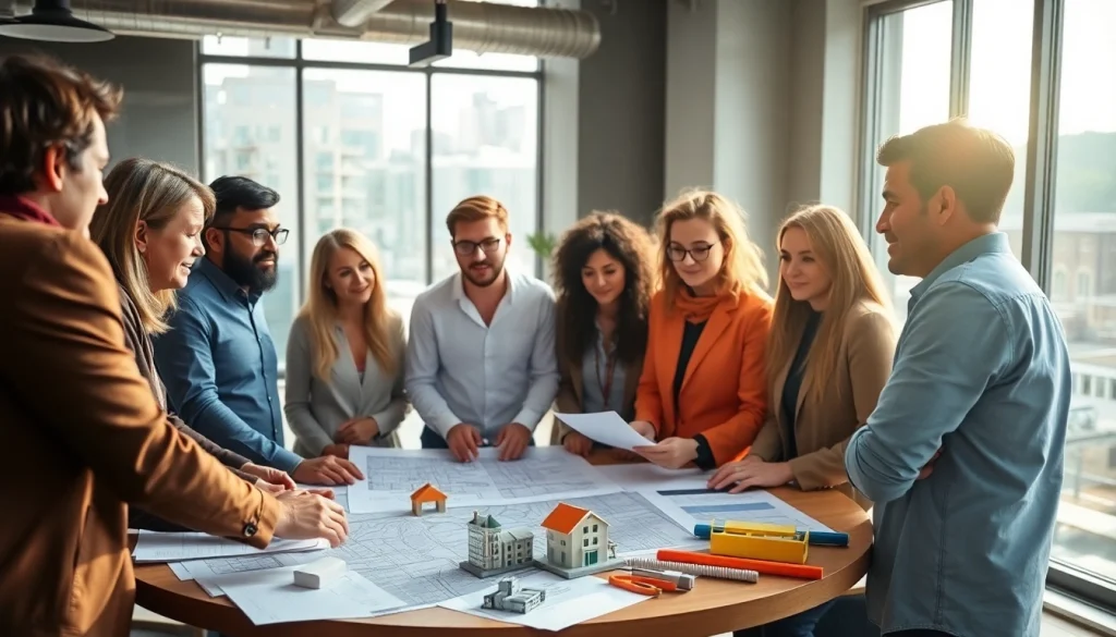 Engaged professionals in construction advocacy Carolinas discuss community development plans enthusiastically.