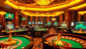 Experience the excitement of online gambling with OKVIP LIÊN MINH's immersive casino atmosphere.