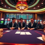 Sbobet login on a vibrant online casino interface showcasing high-stakes poker and sports betting excitement.