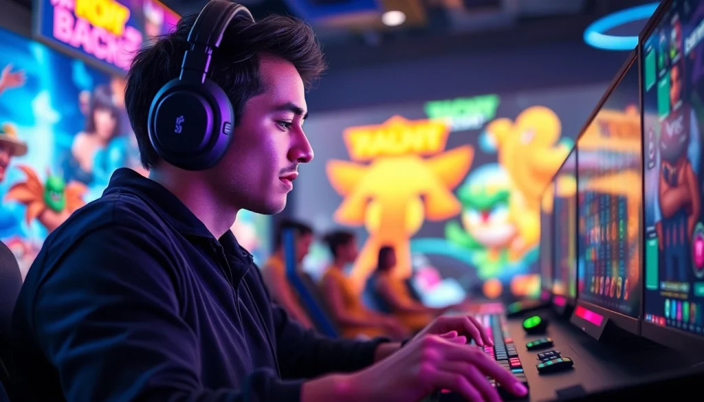 1win onlayn oyunlar platformasında oyunçu rəqəmsal oyunlarla məşğuldur.