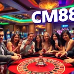 Gamblers winning at CM88 table games, featuring lively action and professional casino atmosphere.