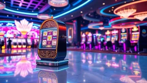 Mostbet resmi sayt mühitində parlayan slot maşını göstərən dinamik kazino görüntüsü.