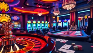 Experience the thrill of winning at a luxurious casino featured on https:/sc88.bz/, showcasing roulette, poker, and slot machines.